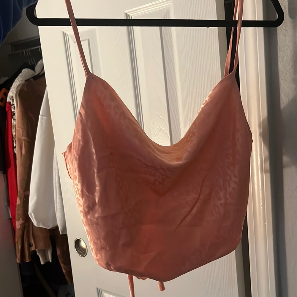 Orange leopard top